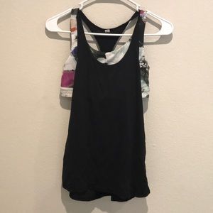 Size 4 lulu lemon tank and bra